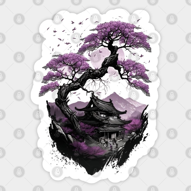 The Beauty of Feudal Japan Sticker by LetsGetInspired